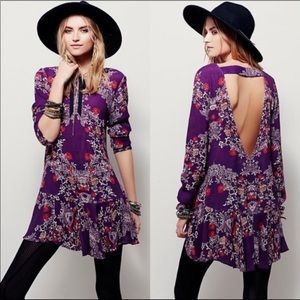Free People Anthropologie Floral Tunic Dress